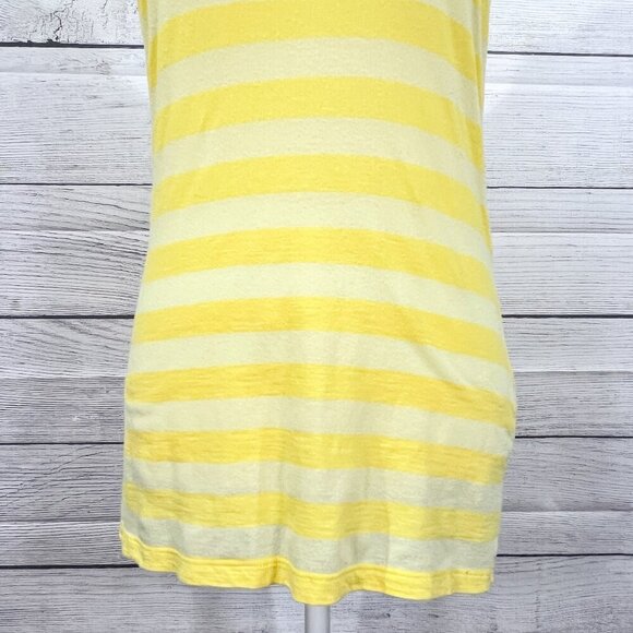Nollie Tank | Yellow Striped | Racer Back | Size Large | Y2K | Lightweight - Picture 6 of 10
